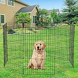 24inch Dog Fence Pen Pet Playpen Kennel,Indoor Outdoor Portable Pet Pen Playpen Play Yard,8 Panels F