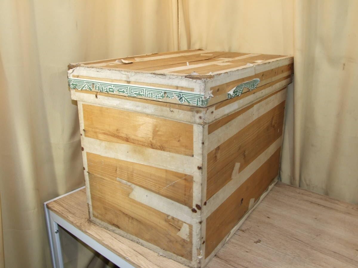 昭和レトロ　茶箱　収納箱 昭和レトロ木製 茶箱 収納 - メルカリ