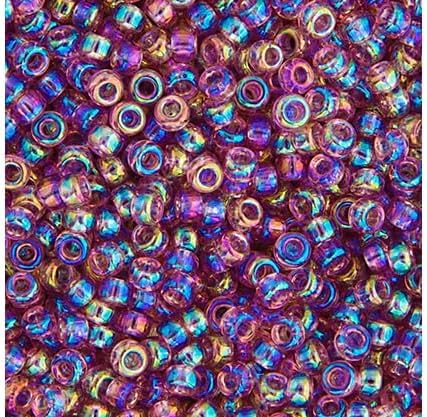 Miyuki Seed Bead 11/0 APX.22g - Lilac Transparent AB Japanese Glass Seed Beads