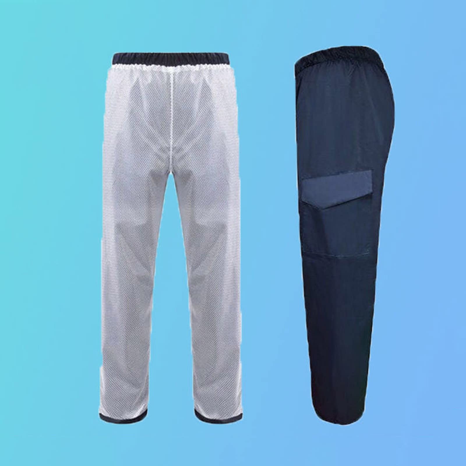 Pantalon De Pluie Moto Imperméable – Surpantalon Étanché Homme Femme – Anti-Pluie Randonnée Vélo Travail – Coupe-Vent Léger
