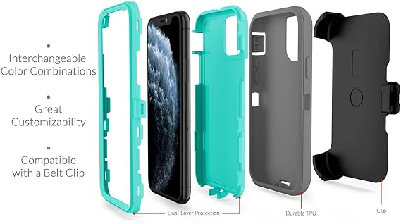16e Dual Layer Case, Protective Defender Shockproof Hybrid Case with Belt Clip Camo Design Hard Protective Cover Compatible with iPhone 16e (Black Tree)