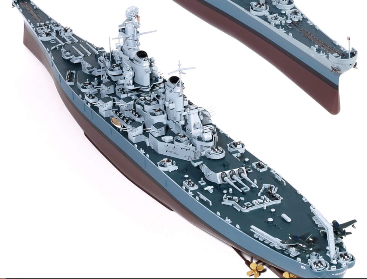 アカデミー製　1/400戦艦ミズーリRC改（送受信機、防水アンプ付属） アカデミー製 1/400戦艦ミズーリRC改（送受信機、防水アンプ付属