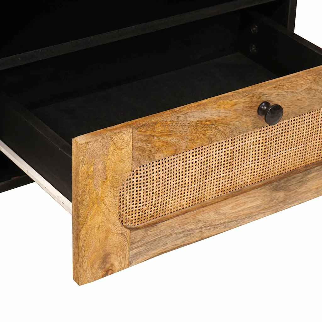 vidaXL Meuble TV Marron 80 x 33 x 46 cm Bois de Mangue Massif
