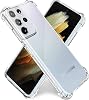 Cover Camera Protected Antishok Airbag Corner Protected Silicone Transparent Case Compatible with Samsung Galaxy S21 Ultra