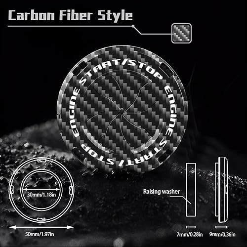 Miniatura 9 de Cubierta giratoria para botón de oprimir arranque y apagado de motor de automóvil, calcomanía de Batman, decoración interior, cubierta de