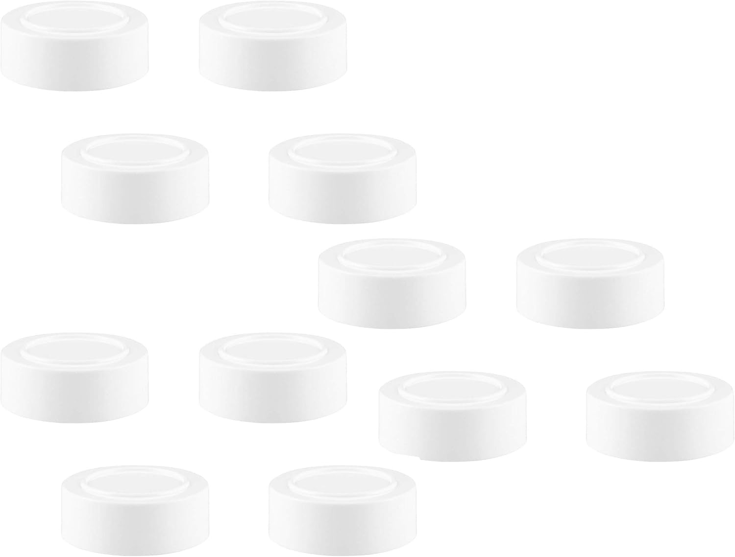 Mini Mason Jar Spice Lid Pack Set of 12 White