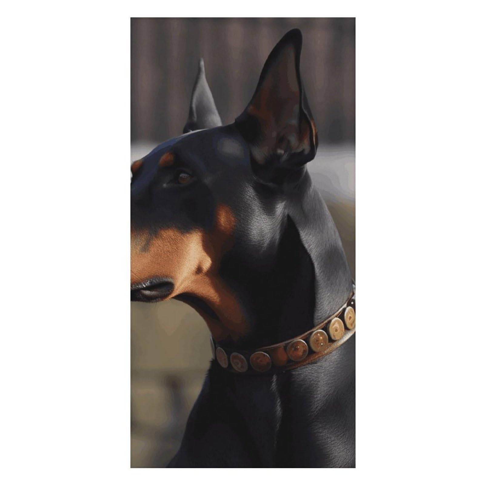 QMKFWT Doberman Beach Towels Extra Large, Quick Dry Absorbent Multipurpose, Oversized Beach Towel, Sand Free Foldable Lightweight, Travel Towel, for Beach Pool Camping Travel Vacation, 63x31.5 in