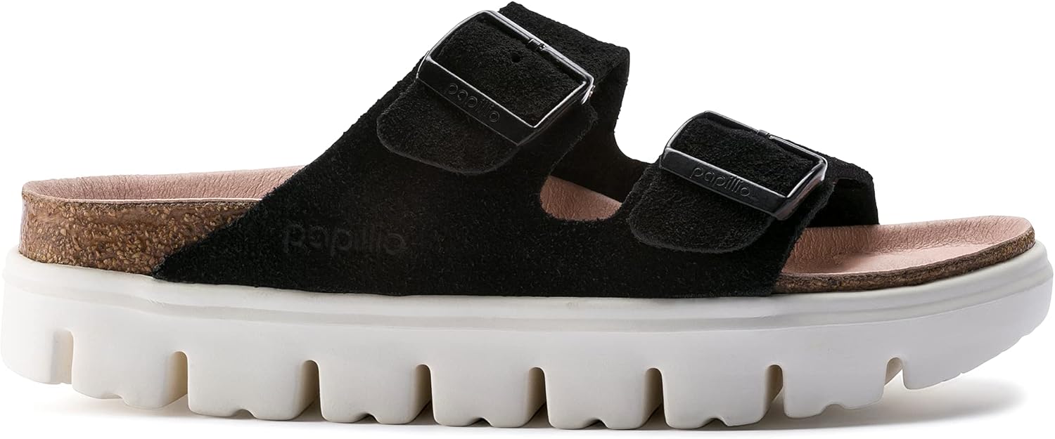 Birkenstock Arizona Platform Suede Leather Sandals