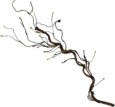 Artificial Fake Tree Branches for Decoration, 67 Inches Malleable Wall Hanging Artificial Tree Trunk Twigs Vines Ivy Rattan Arch Jungle with Sprout for Wedding Outdoor Garden Living Room Christmas