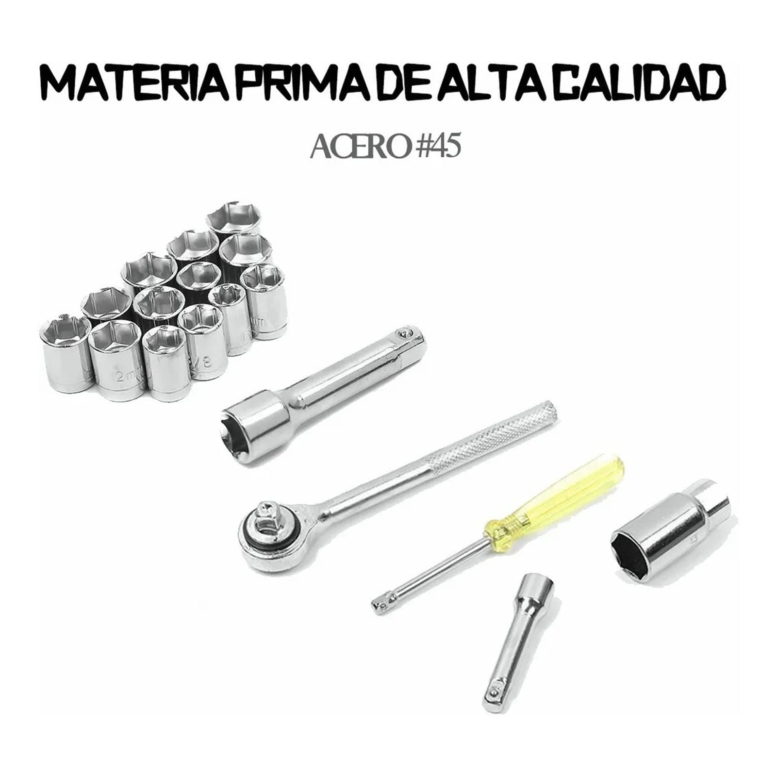 Socket Wrench Set, 40pcs Motorcycle Automobile Repair Kit