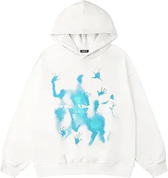 Vamtac Mens Oversized Graphic Y2k Hoodies Vintage Fashion Streetwear Casual Hooded Sweatshirt Unisex Pullover Tops