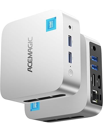 ACEMAGICIAN Vista V1 Ultra small Mini PC Windows 11 Pro, Ιntel Alder Lake N97(Beat N95/N100/N150,up to 3.60GHz), 16GB RAM/512GB M.2 SSD, Mini Computer Support 4K@60Hz Output/WiFi/BT/USB 3.2 for Home