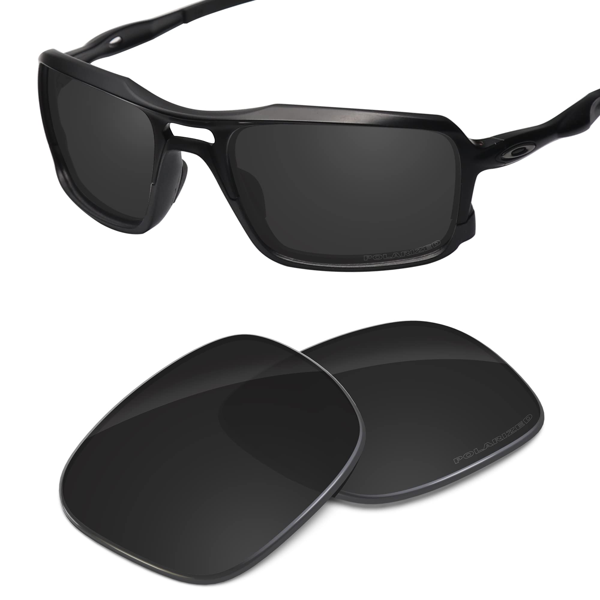 Performance Replacement Lenses Compatible with Oakley Triggerman OO9266 Polarized Etched-Carbon Black