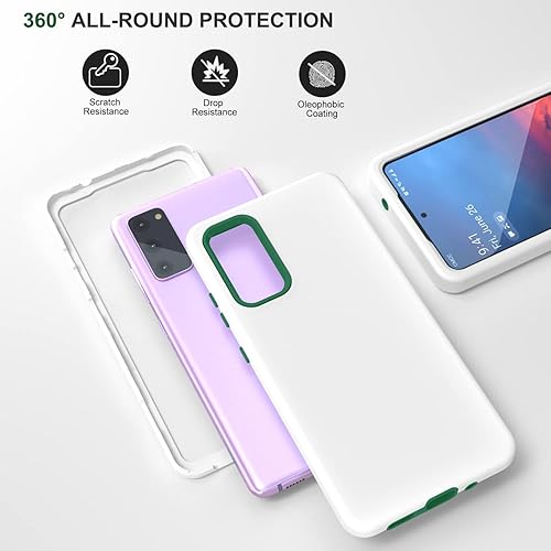 Vista 2 de E Segoi Diseñada para Galaxy S20 FE, protección de cuerpo completo, a prueba de golpes, resistente, delgada, sedosa al tacto, funda protectora