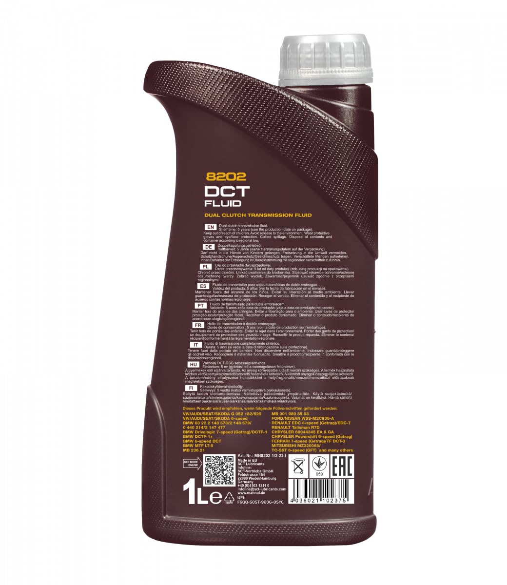 MANNOL 1 x 20L DSG Getriebeöl/DCT Doppelkupplungsgetriebeöl/G 052 182/G 052 529