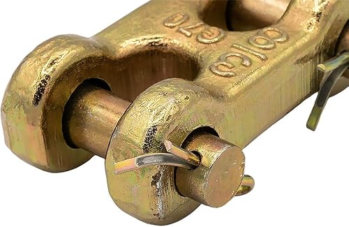 Miniatura 7 de Mytee Products Paquete de 8 eslabones de horquilla doble de 38 pulgadas, eslabones de reparación de cadena de seguridad G70, horquilla doble, límite