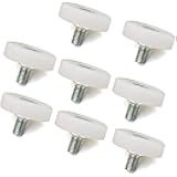 YUANQIAN Bearing Nylon Small Pulley Drawer Plastic Pulley Iron Sheet Cabinet Pulley Positioning Roller File Cabinet Pulley (8, 19mm)