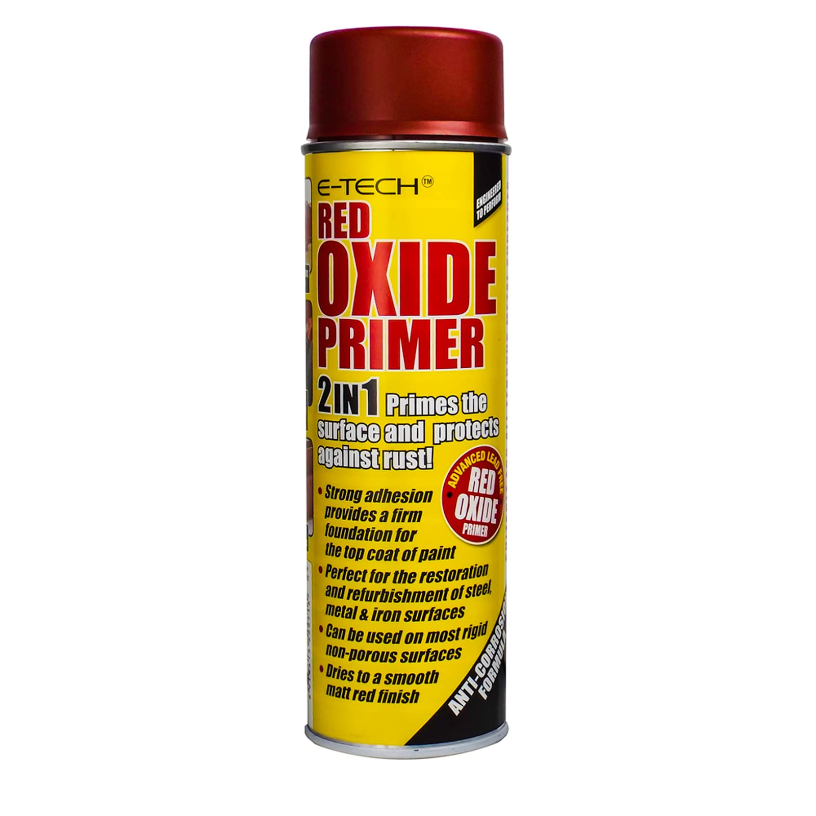 E-Tech Engineering 2-in-1 Red Oxide Primer, 400ml