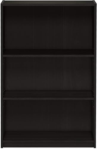 Miniatura 8 de Furinno JAYA Estantería de Libros, Estantería de 3 Niveles, Librero con Estantes Ajustables, 9.5 x 24.5 x 40.3 pulgadas, para Sala de Estar,