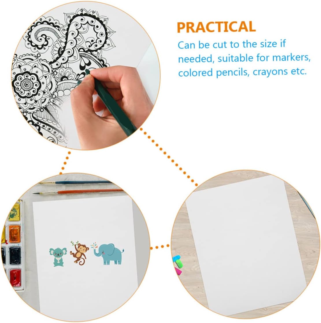 ARTIBETTER 100 Sheets Watercolor Paper Cotton 160g 16k for Kids Artists Drawing Painting Paper