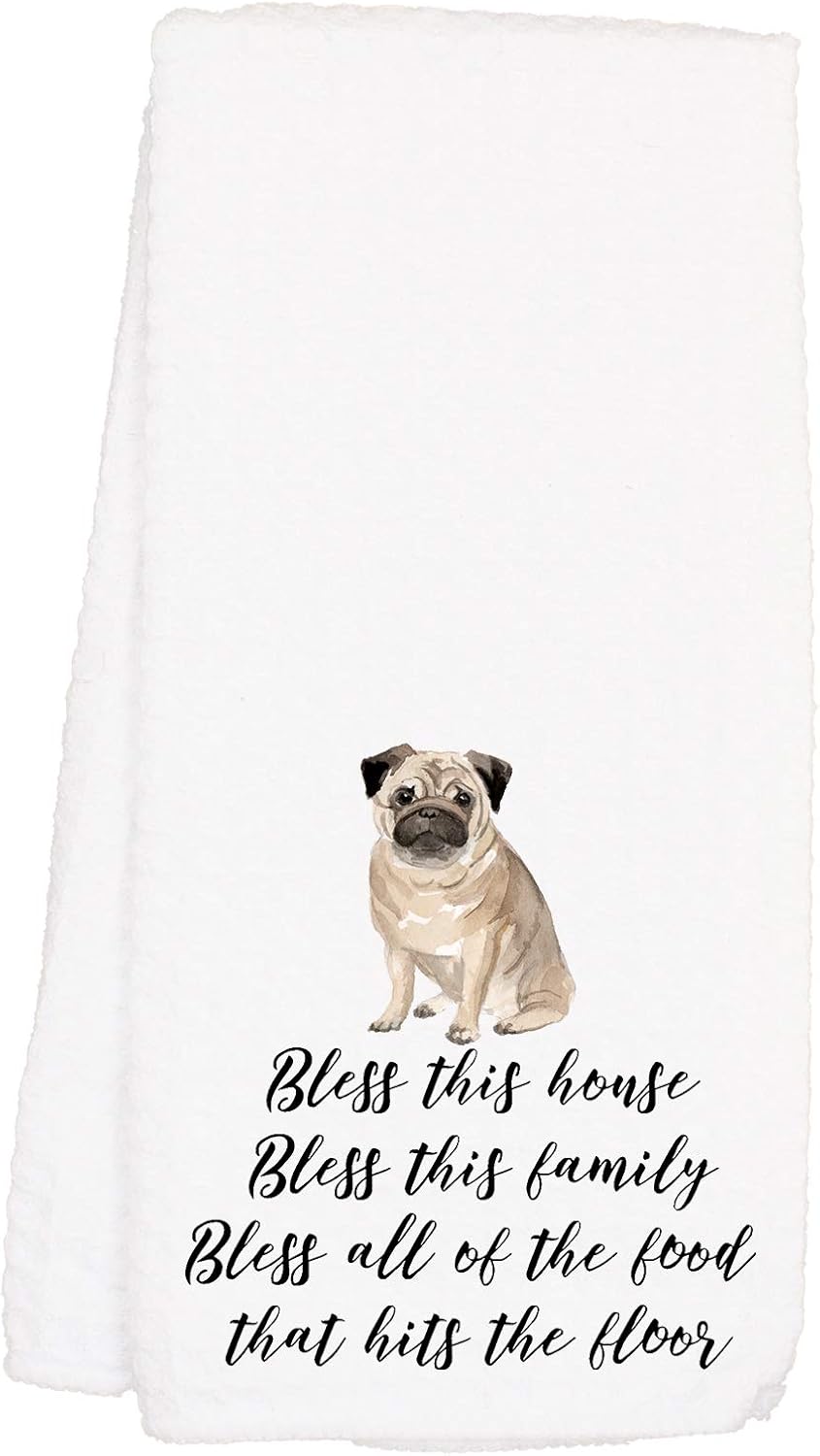 pug hand towels