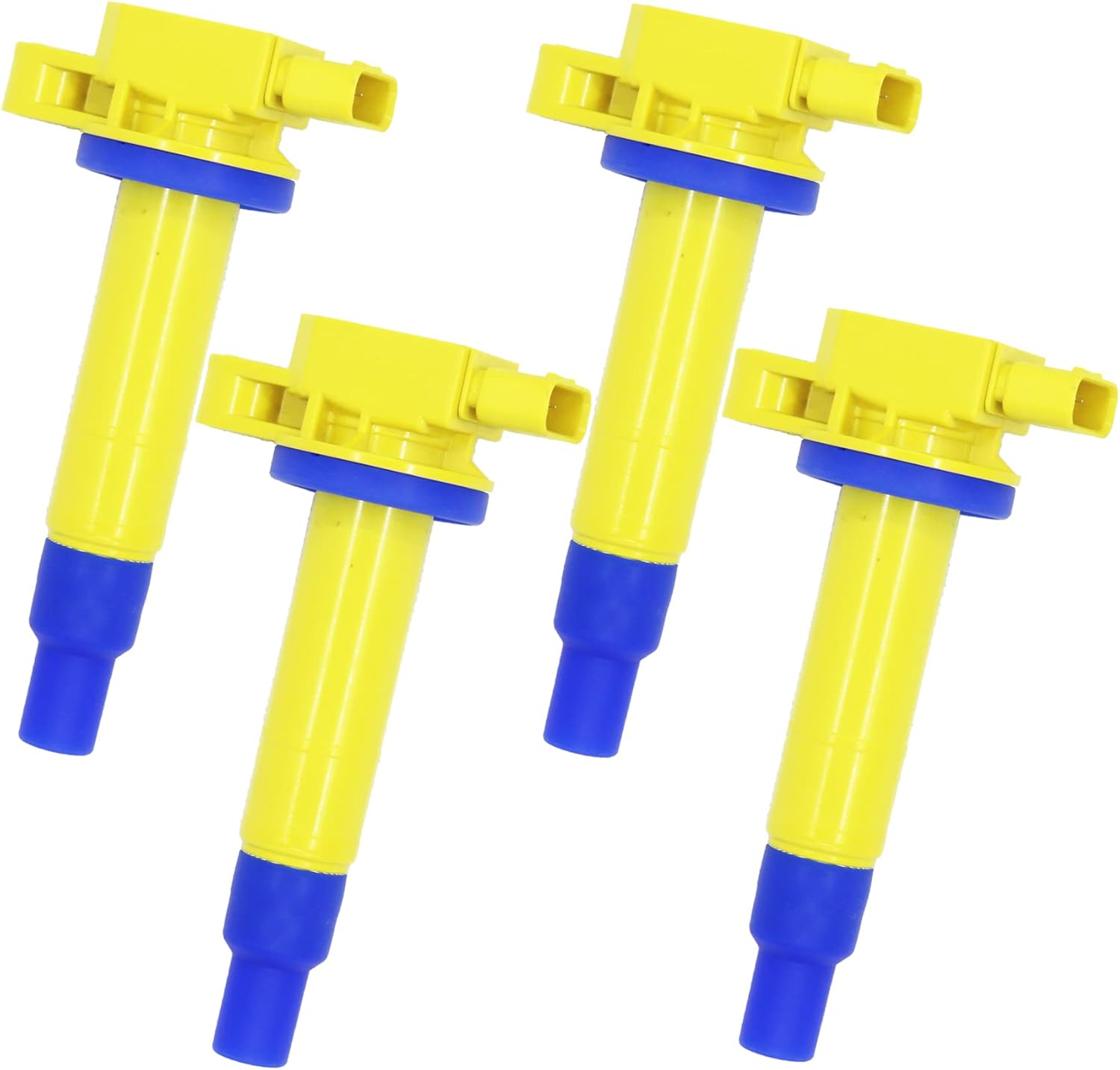 IGNITION COIL UF316 UF-316 9091902265 909190-2265 90919-02240 9091902240 90080-19021 9008019021 SET OF 4 COMPATIBLE WITH Scion xA XB Toyota Echo Prius Yaris 1.3 1.5 L4 1NZ 2NZ