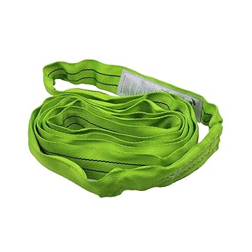 Indusafe 6FT Endless Round Slings, 2? Spanset Round Slings, Polyester Endless Loop Lifting Straps, 5300lbs Vertical Capacity, Heavy Duty Rigging Strap for Lifting and Towing (Green)