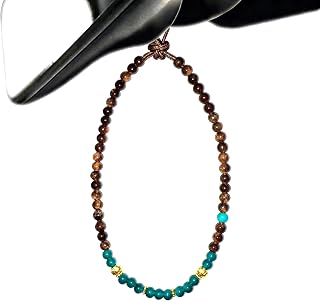 24. AP108 Color-Blocked Double-Circle Brown Jade Green Gold Crystal Beaded Decoration for Car Decoration Rear View Mirror – High Visual Appeal Style