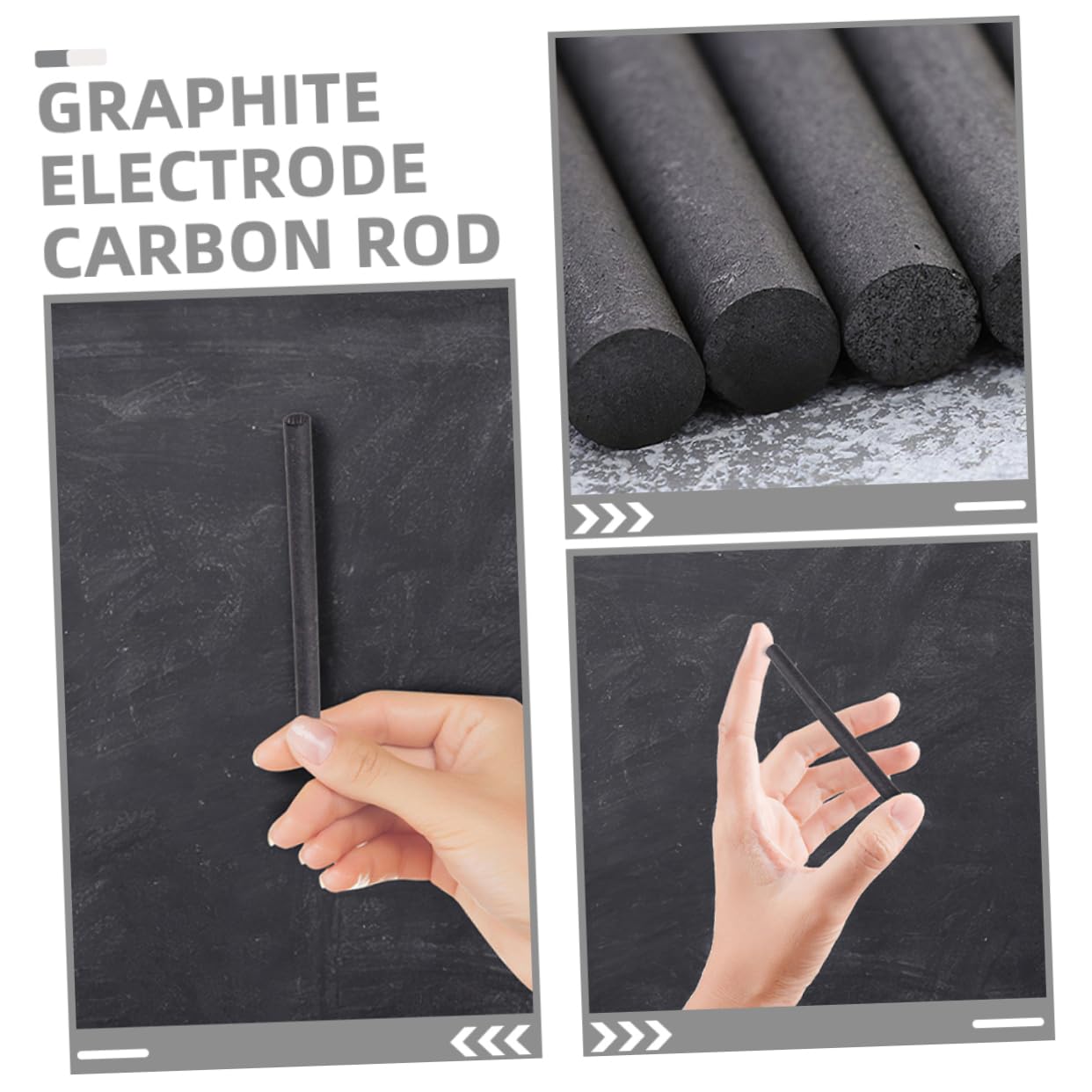 Creuset de 6mm Graphite Tiges Cylindriques en Graphite Noir Kit de Fonte Solide Études Électrochimiques pour Expériences en Laboratoire