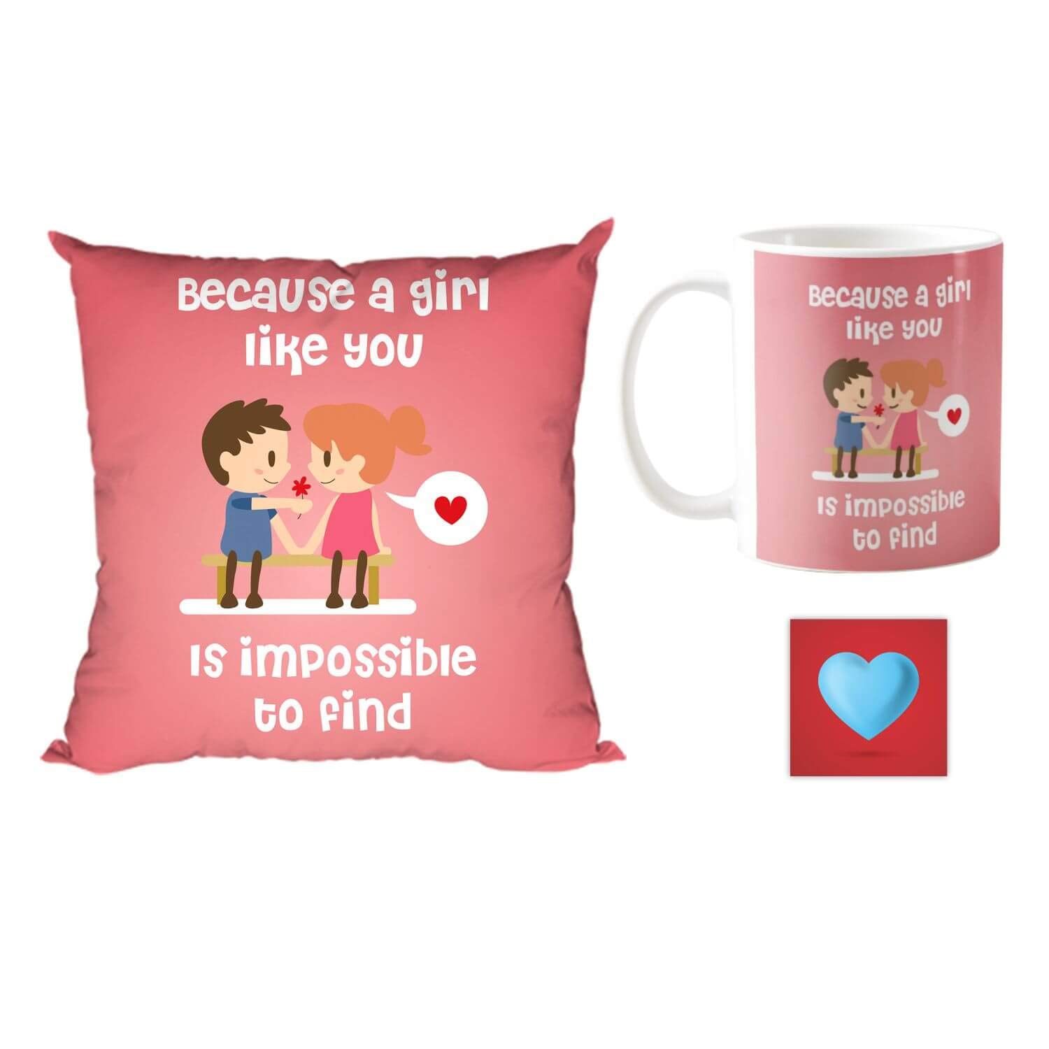 TheYaYaCafe Ceramic Because A Girl Like You is Impossible to Find Love