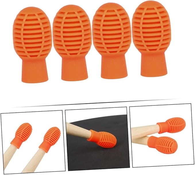 Cubiertas protectoras para punta de baquetas de batería 4 pzas miniatura 6