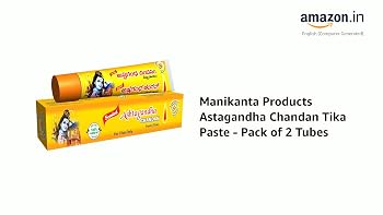 Manikanta Products Astagandha Chandan Tika Paste - Pack of 2 Tubes ...