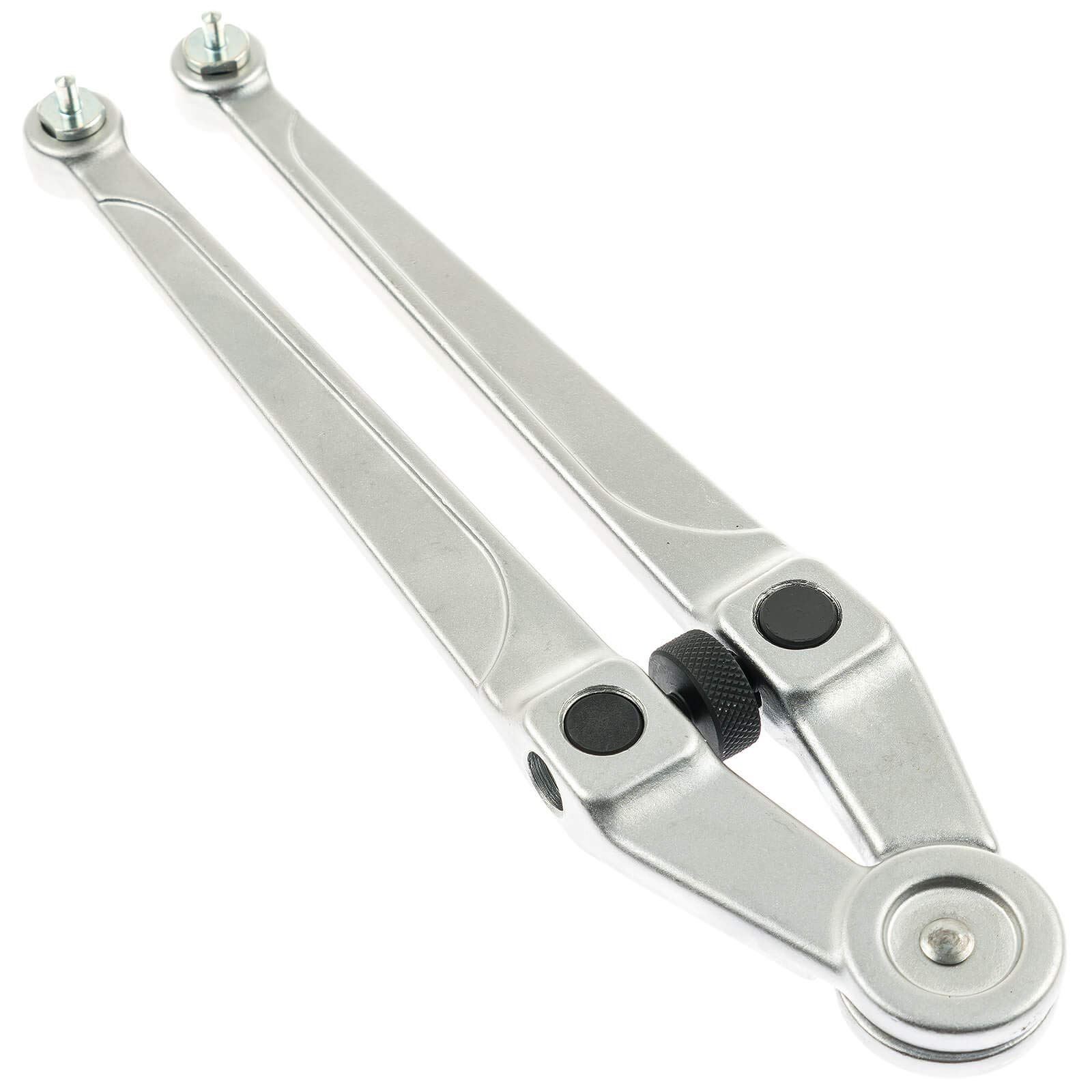 A-486 Juego con llave de pivotes ajustable y pares de pivotes, 10 piezas, 2,5 – 9 mm