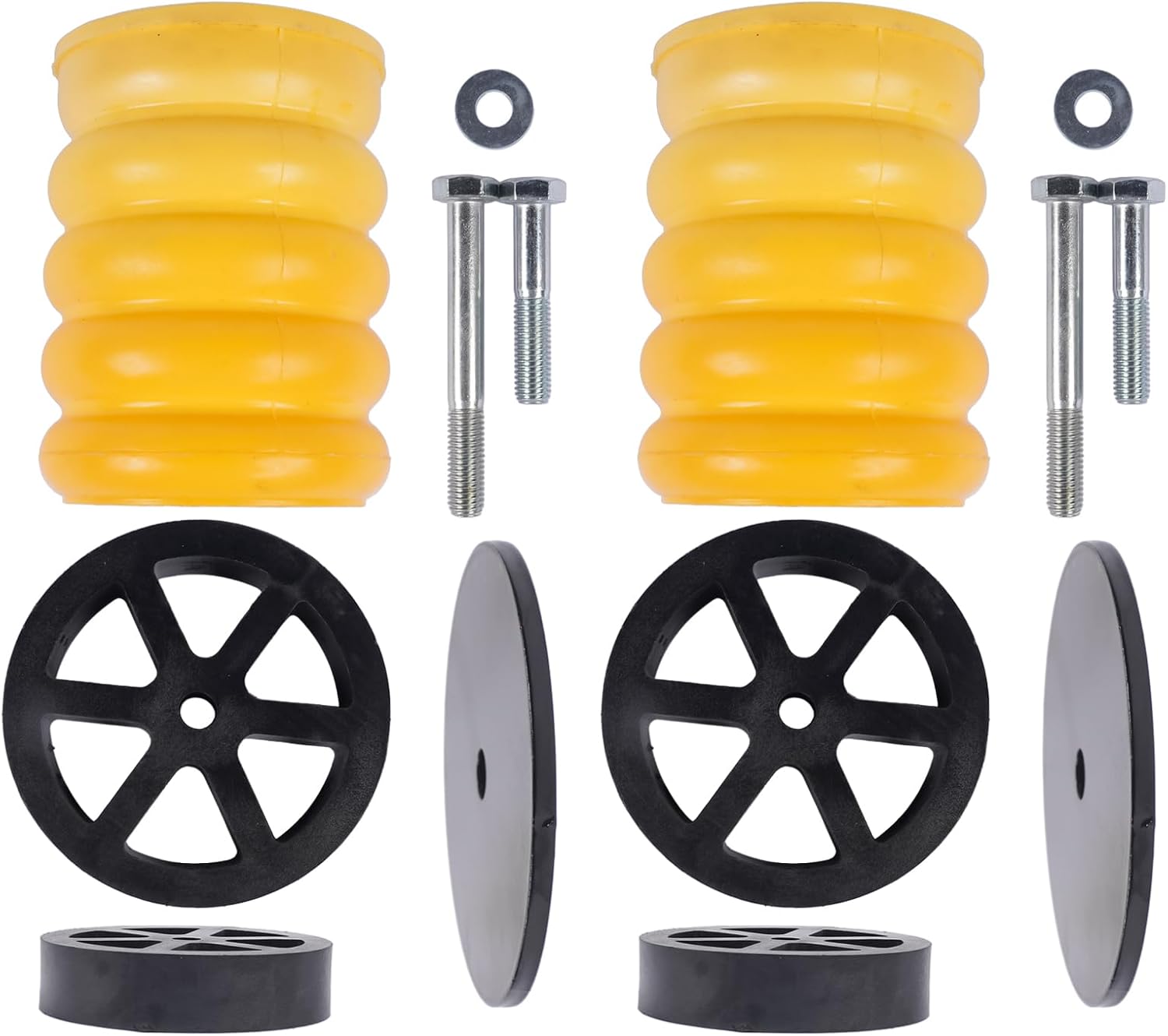 Pair Rear Helper Springs SSR-121-54 Replacement for Ford Transit 150 250 350 350HD (2015-2025 RWD / 2020-2025 4WD), 2800 (lb) Capacity at 50% Compression # SSR12154