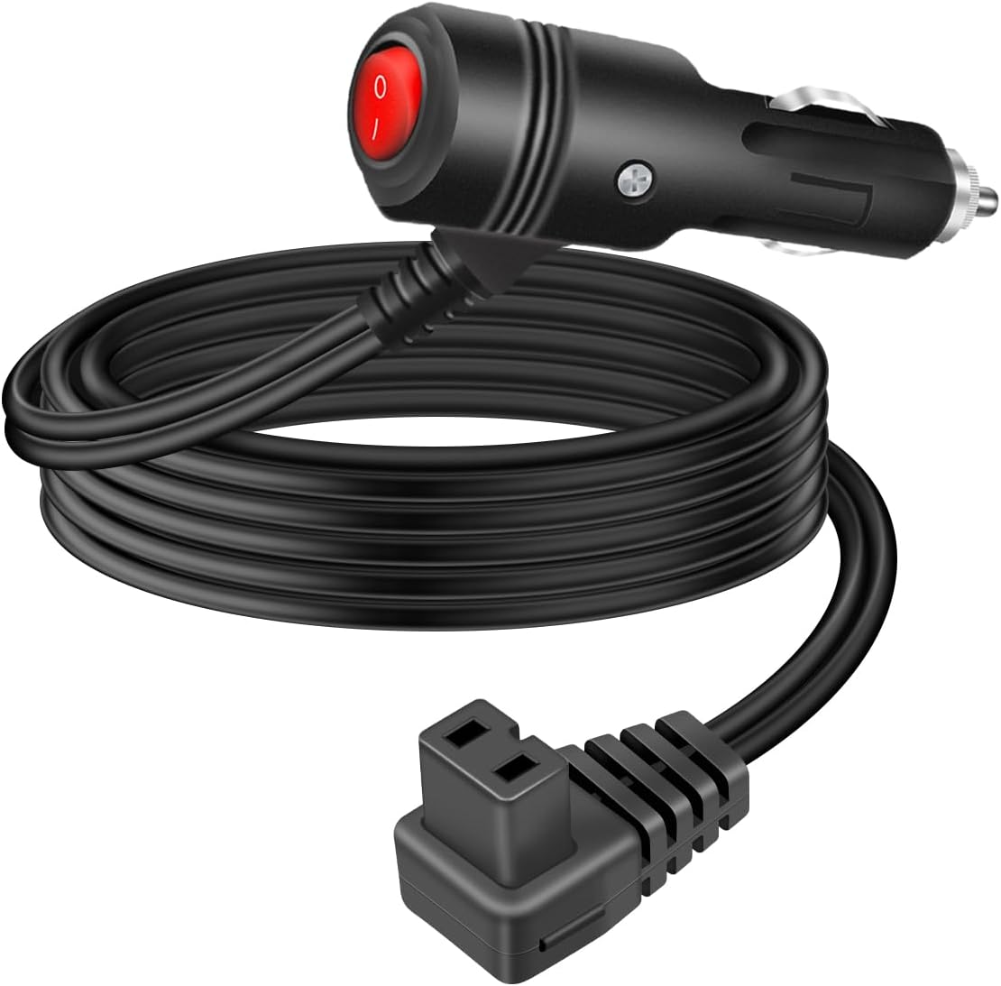 12V Car Refrigerator DC Power Cable,14AWG Cigarette Lighter to Freezer Fridge Cooler Power Cable with On/Off Switch(5FT/1.5M)