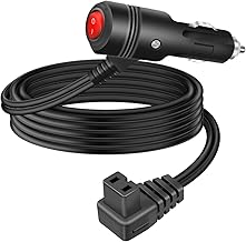RIIEYOCA 12V Car Refrigerator DC Power Cable,14AWG Cigarette Lighter to Freezer Fridge Cooler Power Cable with On/Off Switch(5FT/1.5M)