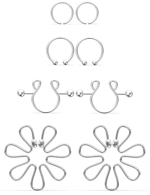 Jenxnjsjo Faux Nipple Rings - Non-Piercing for Women by Jenxnjsjo - Used condition - US$5.93
