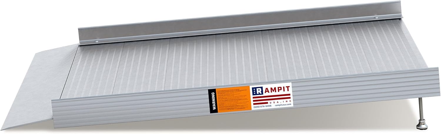 Rampit USA Empower Series Aluminum Adjustable Threshold Ramp, Made in USA (Ramp Only, 36" W x 48" L)