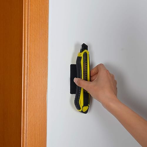 Miniatura 6 de Tiras adhesivas pequeñas con adhesivo, 30 juegos de 0.8 x 2.8 pulgadas, sujetadores de velcro para el aula o la oficina, color negro