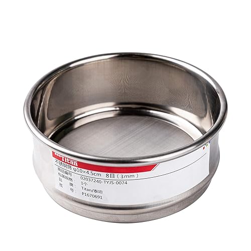 Miniatura 27 de Cedazo de φ3.93×1.77 pulgadas de acero inoxidable 304, de muestra económica, de acero inoxidable 304 de tela de alambre