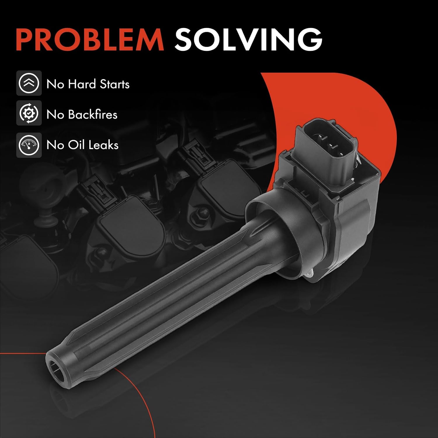 A-Premium Engine Ignition Coil Pack Compatible with Mitsubishi Eclipse Cross 2018-2020/2022-2023, 1.5L, 4-PC Set