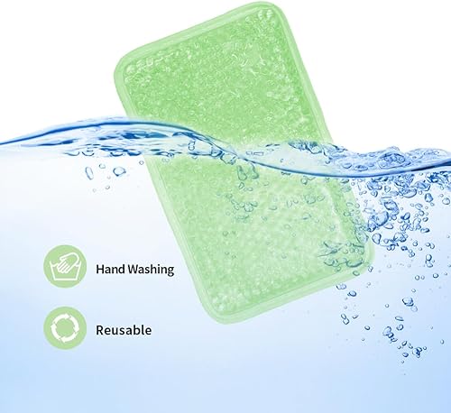 Miniatura 7 de Paquete de hielo de gel para lesiones reutilizable para dolor hinchazón de rodilla, hombro, pie, espalda, tobillo, cuello, codo, muela del juicio,