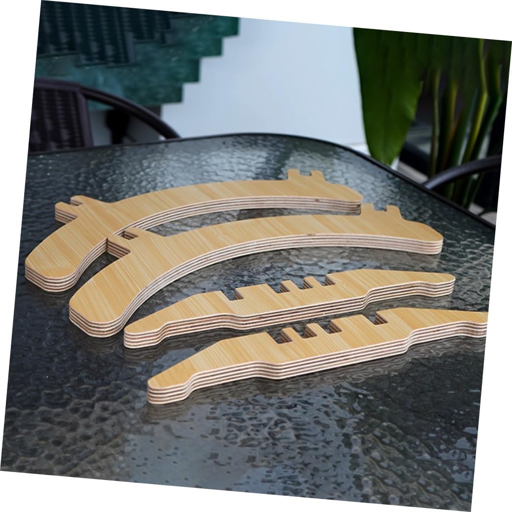 BESPORTBLE Show Racks for Floor Bike Floor Stand Wooden Bike Wheel Riser Rack Bicycle Rear Kickstand Cycling Equipment for Indoor Outdoor Home Garage Wood Bracket