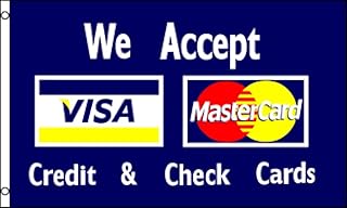 Visa Mastercard Flag 3x5ft Poly