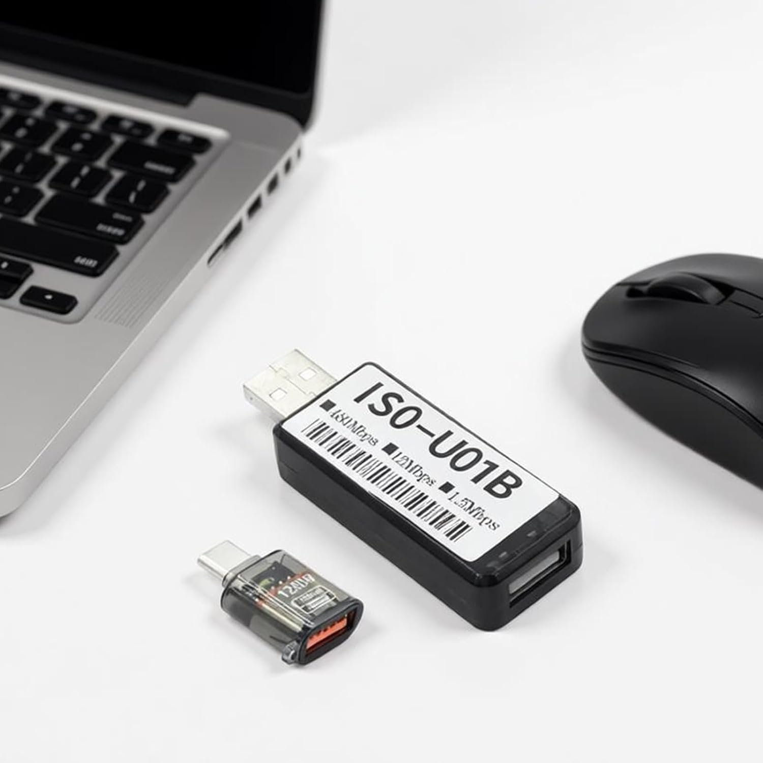 Compact Converter Isolator 480 Mbps with Type-C Adapter, Black