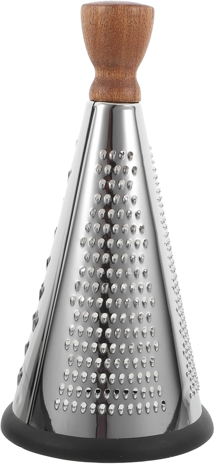 MAGICLULU Multipurpose Stainless Steel Cheese Grater with Ergonomic Handle for Home and Restaurant Use for Grating Cheese Lemon and Fruits Lightweight and