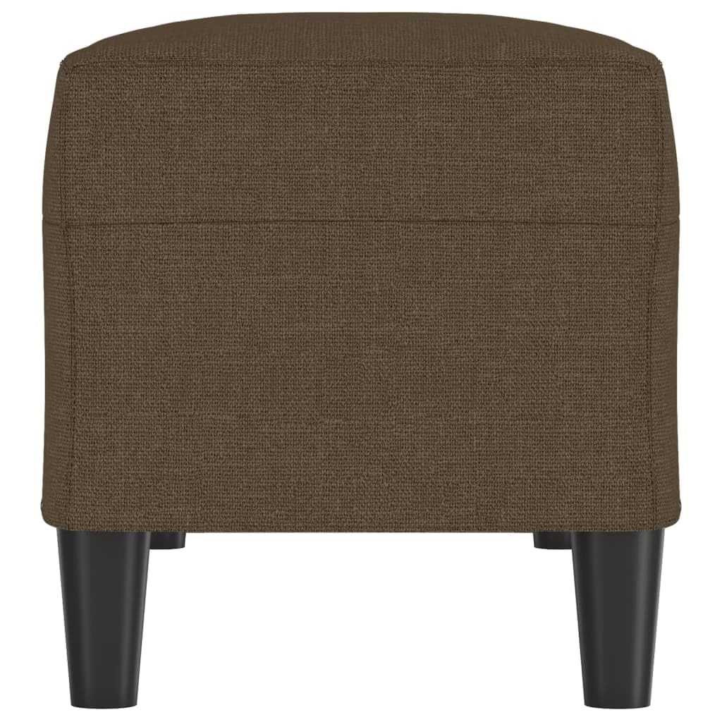 Banco marrón 100 x 35 x 41 cm de tela con funda resistente y acolchado de espuma gruesa para mayor comodidad como reposapiés o banco de cama en