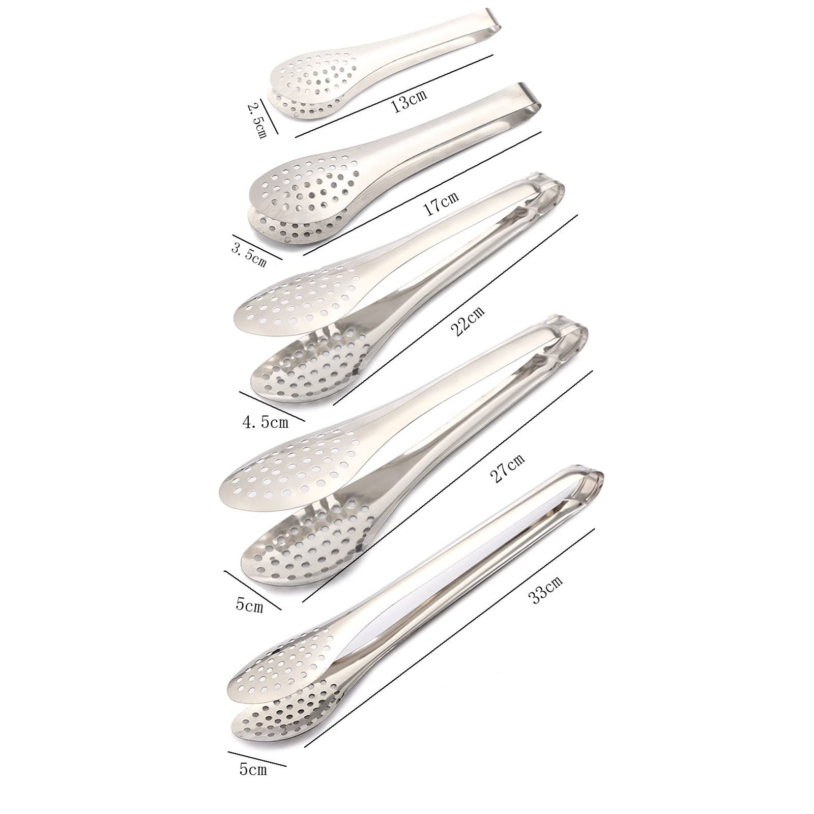 Pinzas de Cocina Clips de Cocina de Acero Inoxidable Clips de Barbacoa Huecos Resistentes al Calor Clips de Alimentos Accesorios de Herramientas de Cocina (9 Pulgadas)