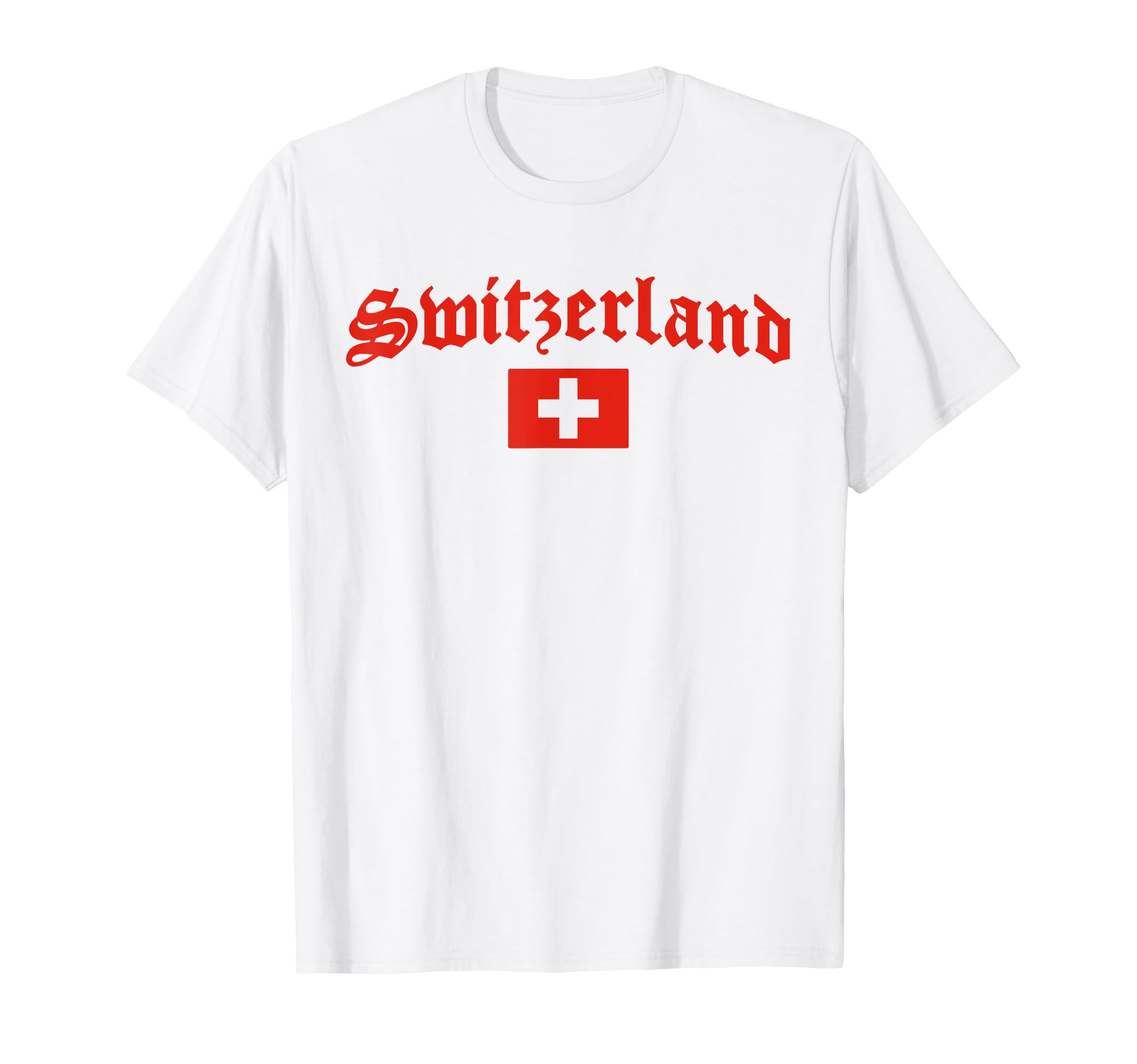 Swiss Flag Apparel by EvuronVintage Swiss Flag of Switzerland Souvenir for Men Women Kid T-Shirt