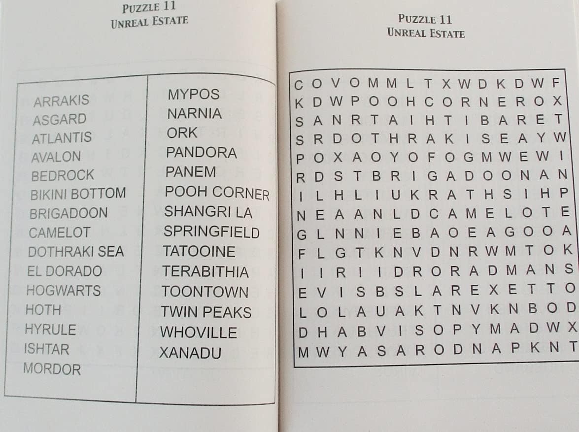 Large Print Puzzle Book - Word Search - Volume #1-31 Puzzles with Answer Keys